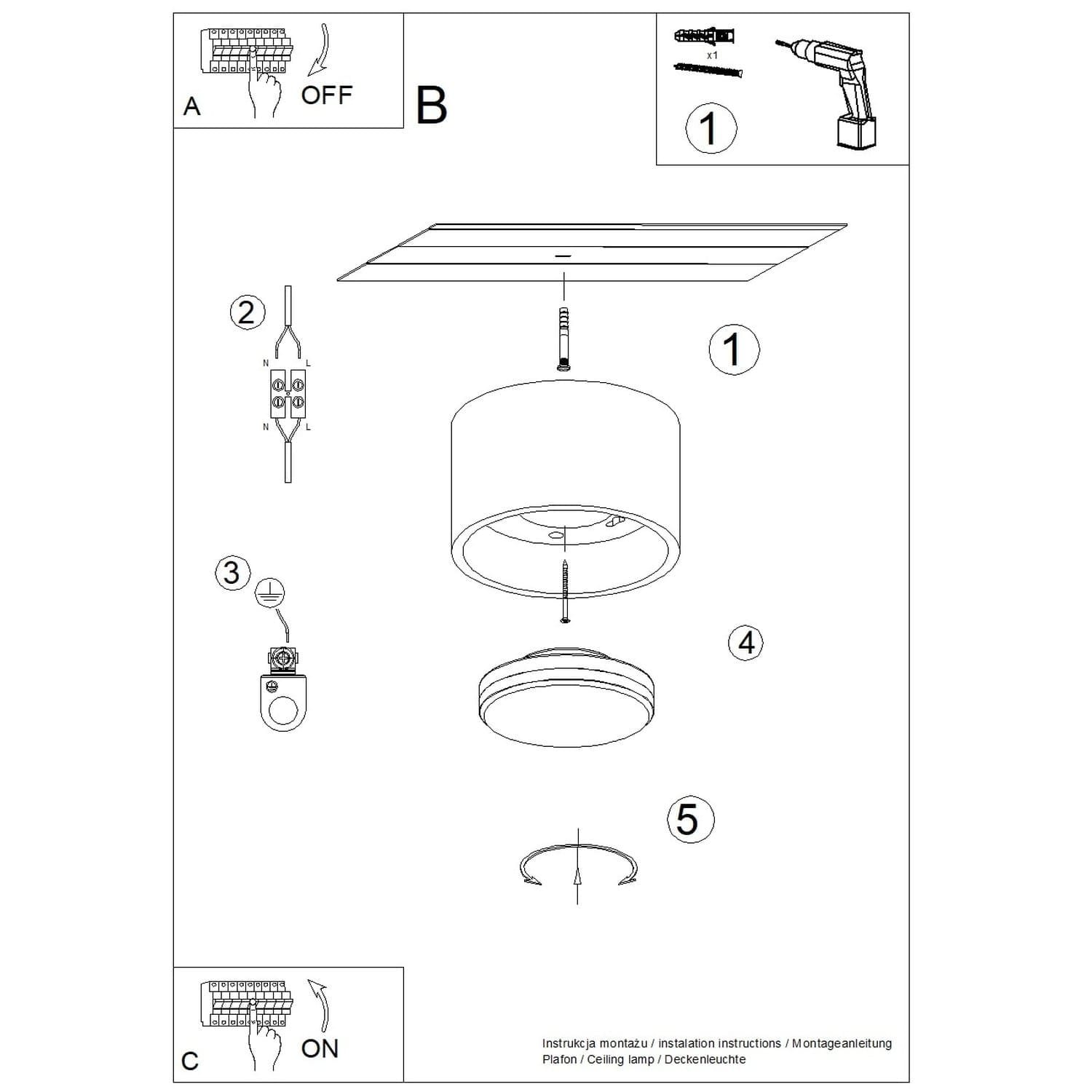 MODO 1 Taupe Ceiling Light Modo 1 Taupe Ceiling Light