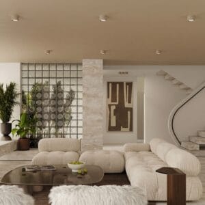 Modo 1 Taupe Ceiling Light