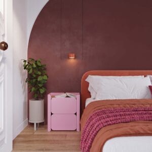 Modo 1 Red Ochre Wall Light