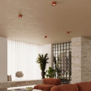 Modo 1 Red Ochre Ceiling Light