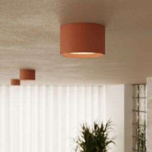 Modo 1 Red Ochre Ceiling Light