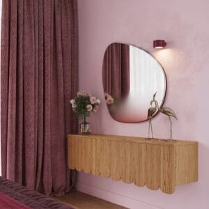 Modo 1 Burgundy Wall Light