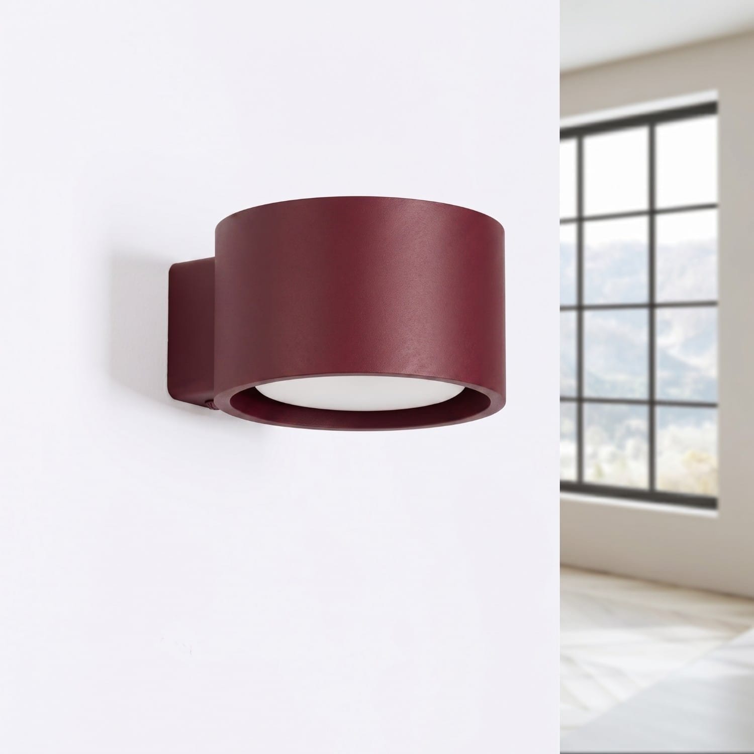 MODO 1 Burgundy Wall Light Modo 1 Burgundy Wall Light