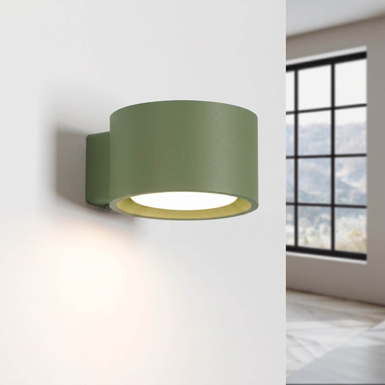 MODO 1 Olive Green Wall Light Modo 1 Olive Green Wall Light