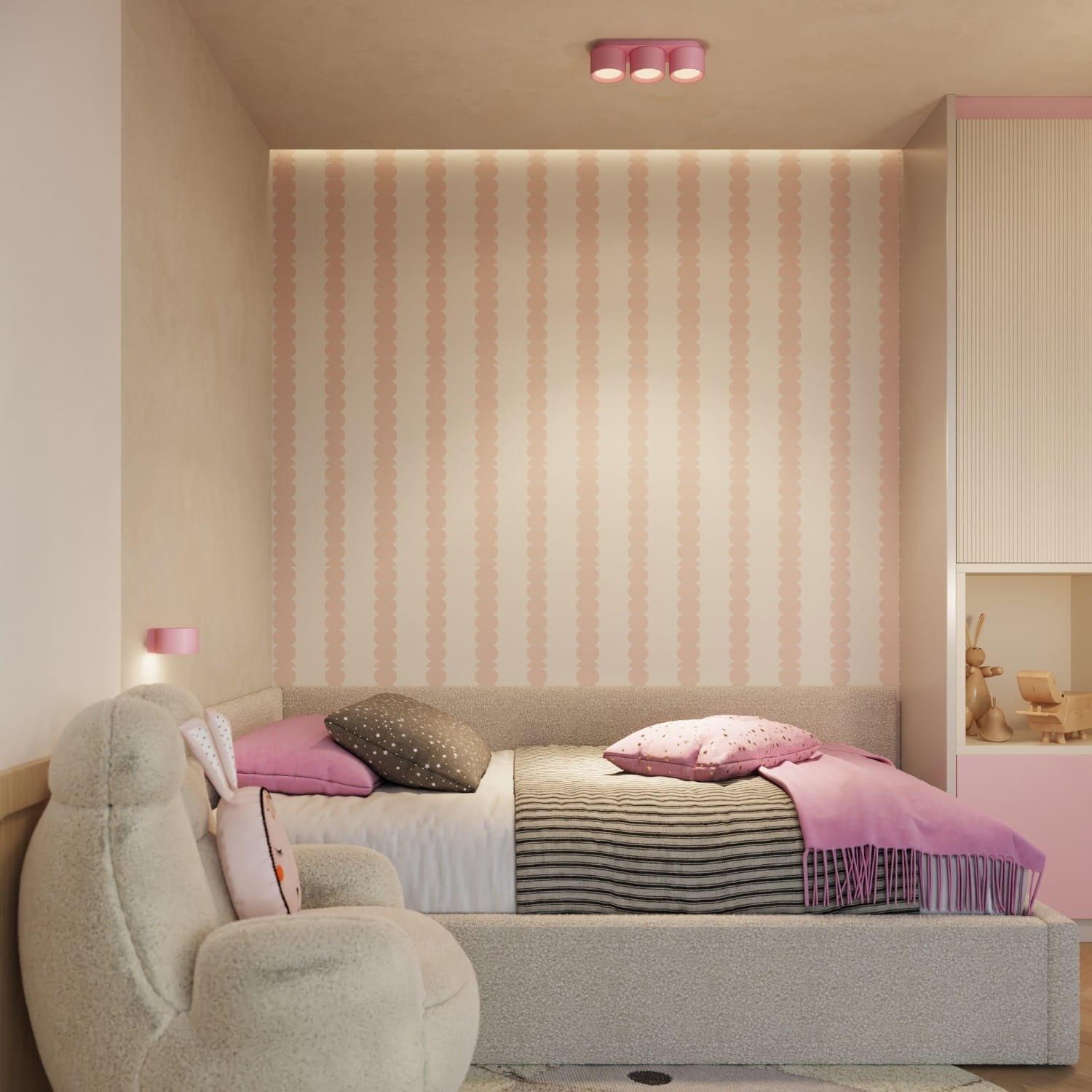 MODO 1 Pink Wall Light Modo 1 Pink Wall Light