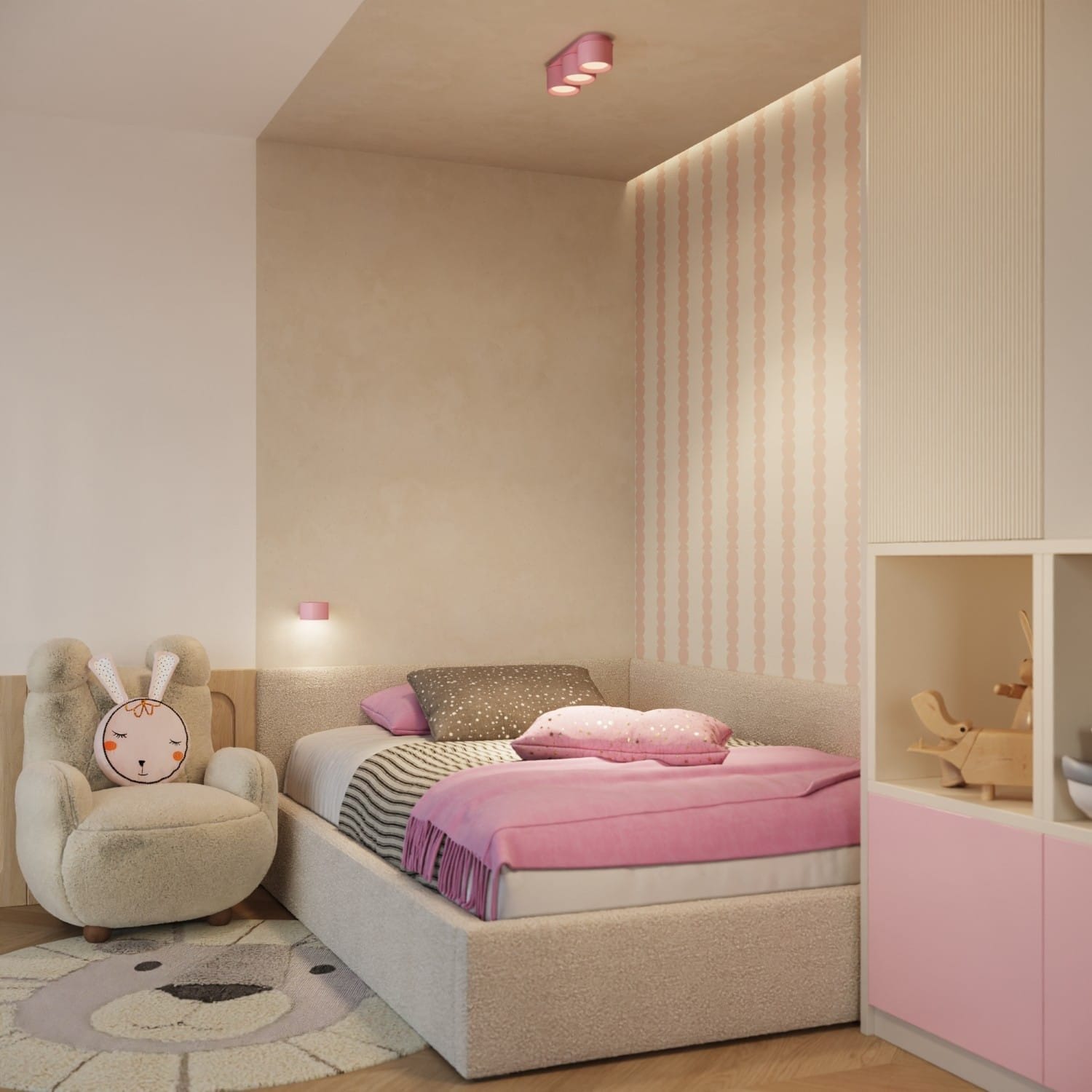 MODO 1 Pink Wall Light Modo 1 Pink Wall Light