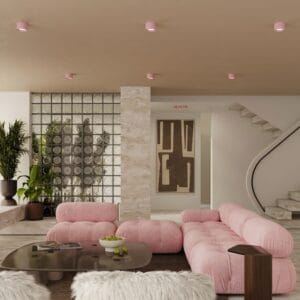 Modo 1 Pink Ceiling Light