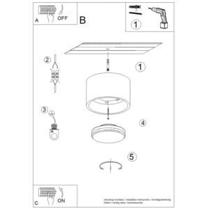Modo 1 Yellow Ceiling Light