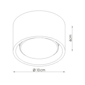 Modo 1 Red Ceiling Light