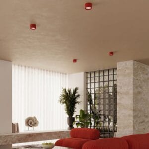 Modo 1 Red Ceiling Light