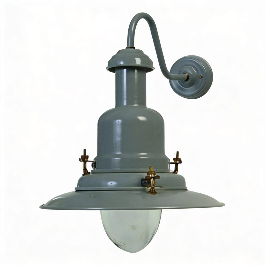 Large Slate Grey External Fisherman's Wall Light
