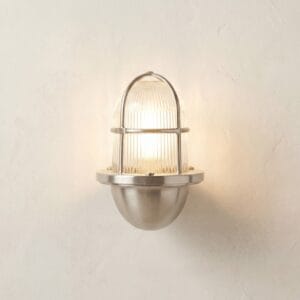 Armada Uplight Wall Lantern - Satin Nickel