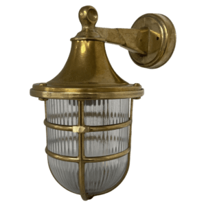 Grand Tiller Solid Brass Wall Lantern