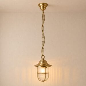 Hull Guard Solid Brass Pendant Lantern