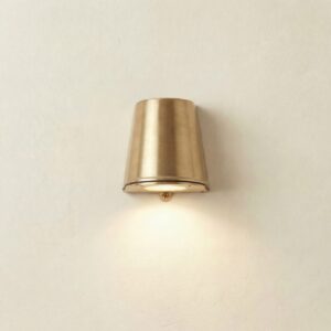 Mast Wall Down Light Ip65 - Raw Brass