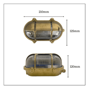 Palaemon North Solid Brass Bulkhead Light