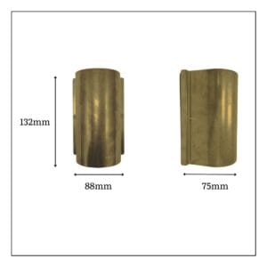 Pharos Compact Solid Brass Up & Down Wall Light