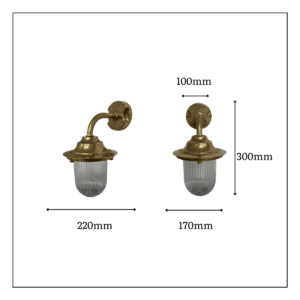 Quinn Solid Brass Wall Lantern