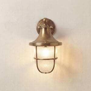 Tiller Solid Brass Wall Lantern