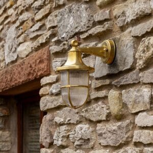 Tiller Solid Brass Wall Lantern