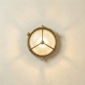 Trident Solid Brass Bulkhead Light