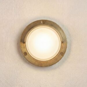 Walkway Eyelid Light - Raw Brass