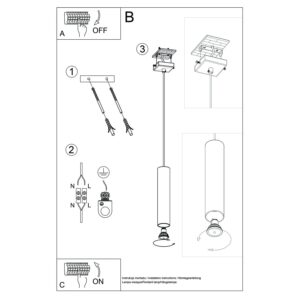 Pendant Lamp Lagos 1 Ultramarine