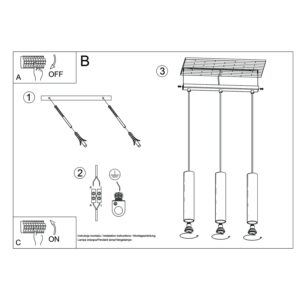 Pendant Lamp Lagos 3l Ultramarine