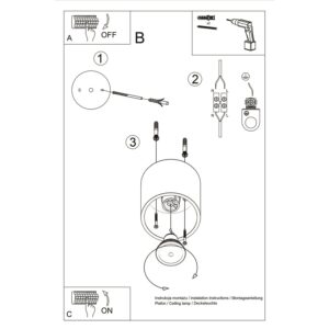 Ceiling Lamp Orbis 1 Ultramarine