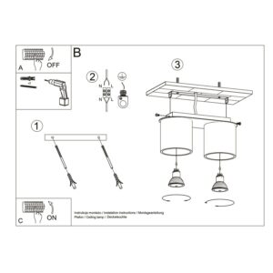 Ceiling Lamp Orbis 2 Ultramarine