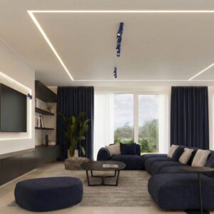 Ring 2-Light Ceiling Bar - Ultramarine