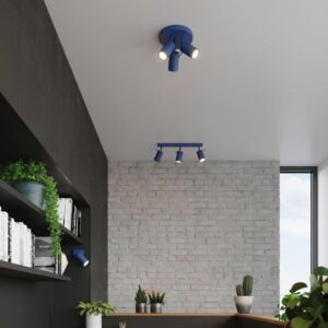 Ring 3-Light Ceiling Cluster - Ultramarine