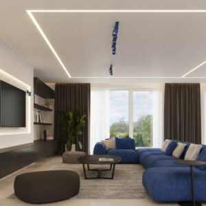 Ring 4-Light Ceiling Bar - Ultramarine