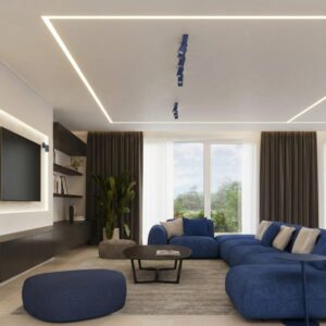 Ring 6-Light Ceiling Bar - Ultramarine