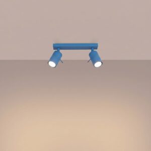 Ring 2-Light Ceiling Bar - Azure
