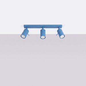 Ring 3-Light Ceiling Bar - Azure
