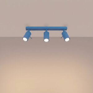 Ring 3-Light Ceiling Bar - Azure