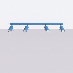 Ring 4-Light Ceiling Bar - Azure