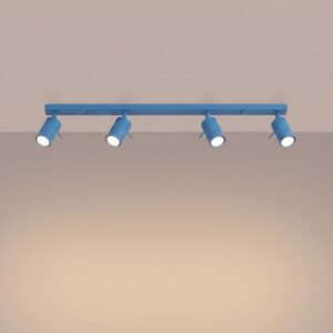 Ring 4-Light Ceiling Bar - Azure