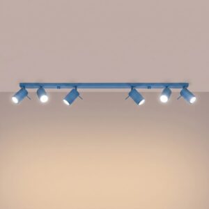 Ring 6-Light Ceiling Bar - Azure