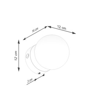 Wall Lamp Yoli 1 Ultramarine With Switch