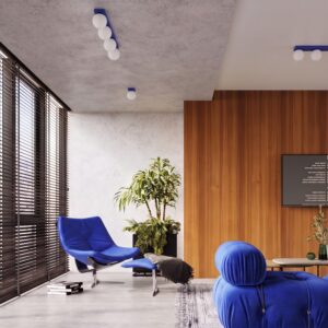 Wall Lamp Yoli 1 Ultramarine With Switch