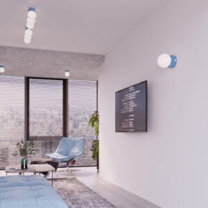 Wall Lamp Yoli 1 Azure With Switch