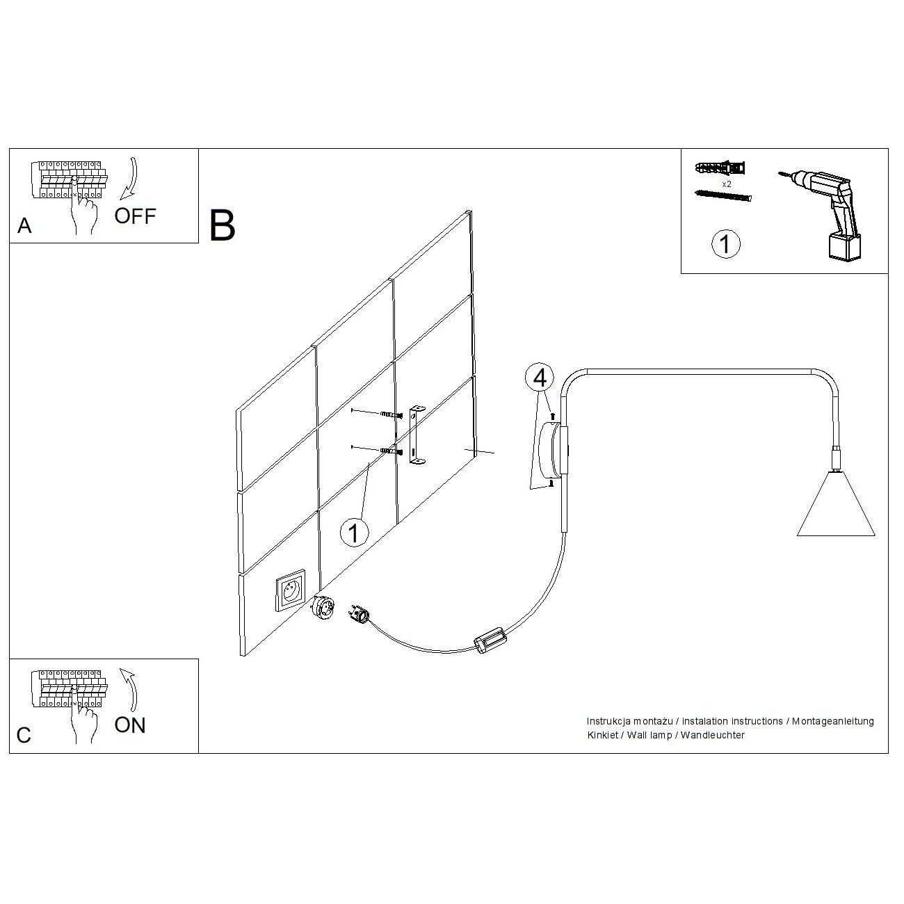 Wall Lamp Nox Ultramarine Wall Lamp Nox Ultramarine