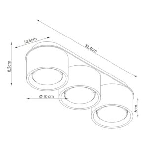 Modo 3 Ultramarine Ceiling Light