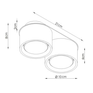 Modo 2 Azure Ceiling Light