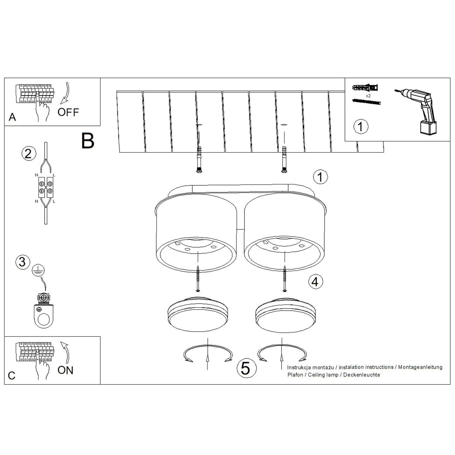 MODO 2 Azure Ceiling Light Modo 2 Azure Ceiling Light