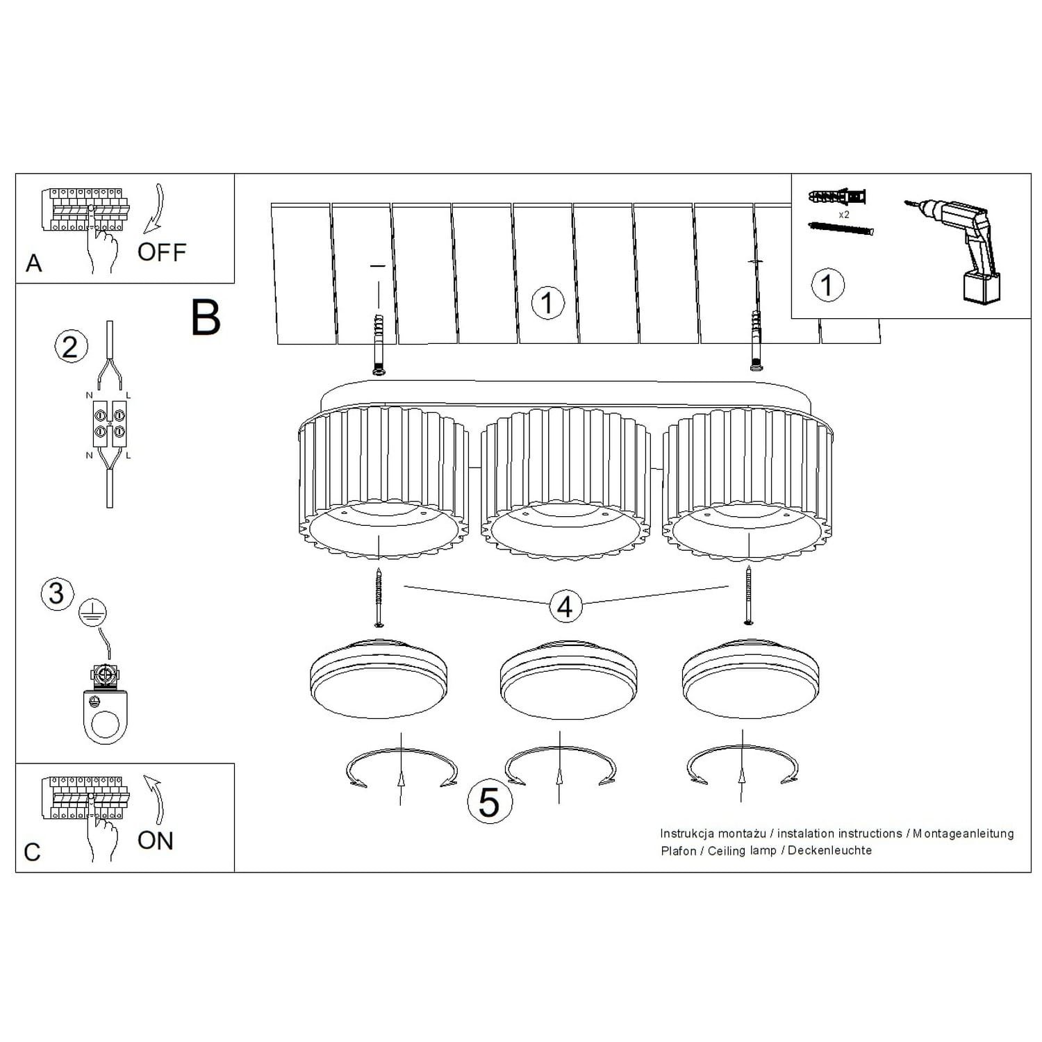 MODO 3 Azure Ceiling Light Modo 3 Azure Ceiling Light