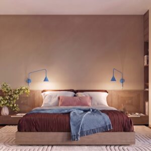 Wall Lamp Nox 1 Azure With Switch