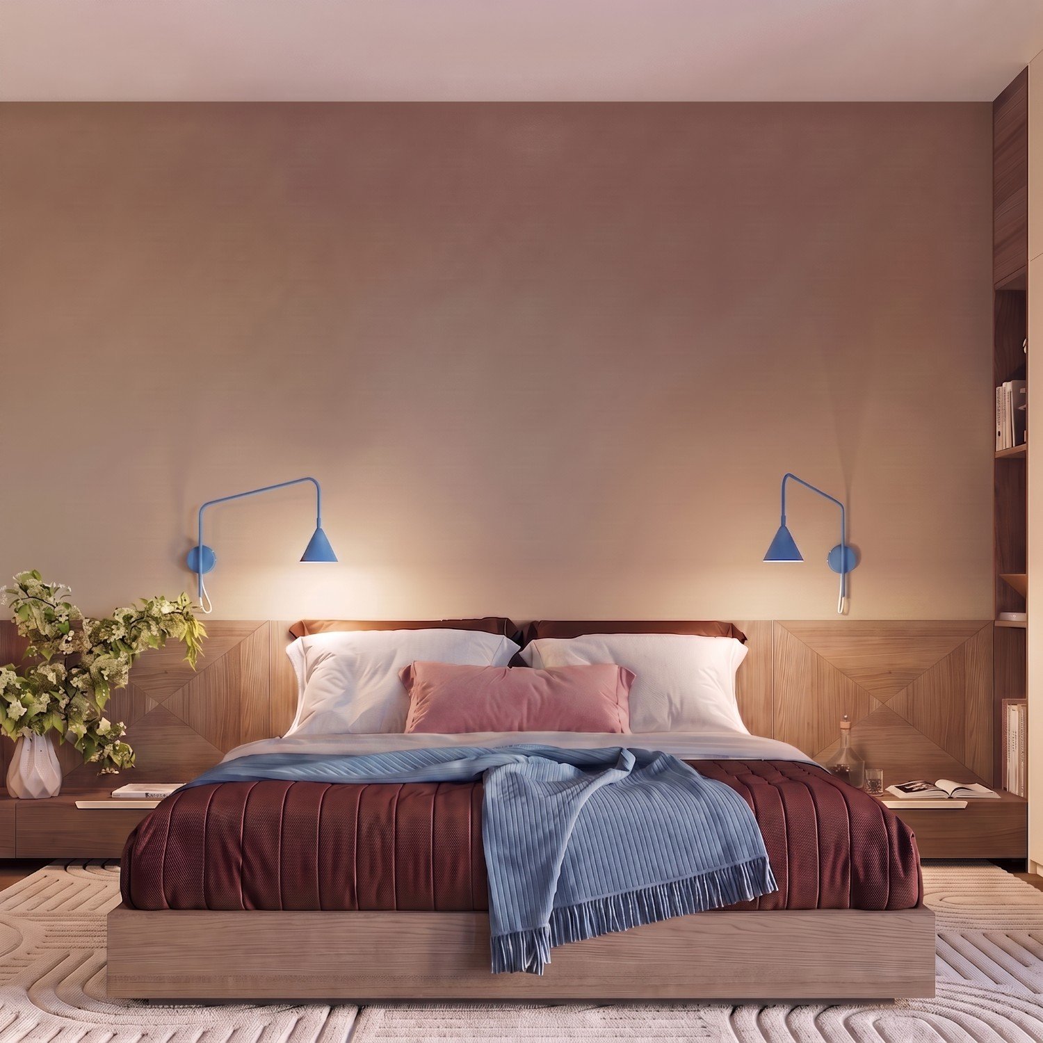 Wall Lamp Nox 1 Azure with Switch Wall Lamp Nox 1 Azure With Switch